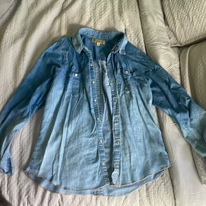 Ombré Chambray Shirt - Size L